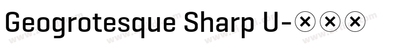 Geogrotesque Sharp U字体转换